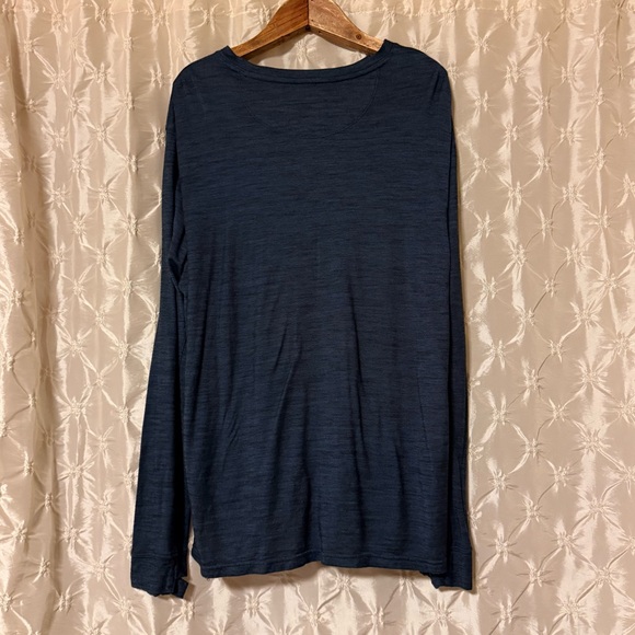 Bombas Men's Dark Navy Blue Long Sleeve Tee T-Shirt Crewneck Bee Better - Picture 2 of 7